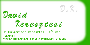 david keresztesi business card